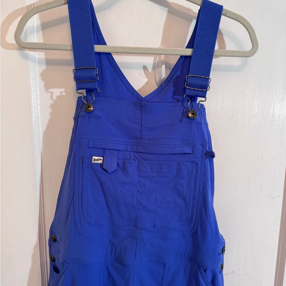Duluth Trading Co Garden Overalls Long Bright Blue Size medium x 29 - Picture 3 of 7